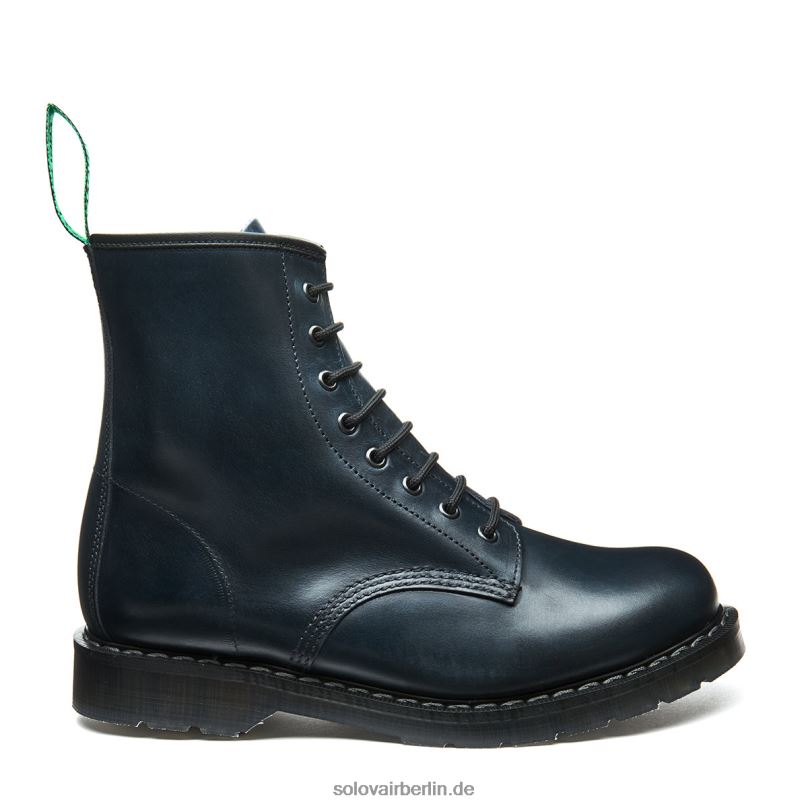 Männer Solovair Marineblauer Gaucho-derby-stiefel Mit 8 ösen 0284f106