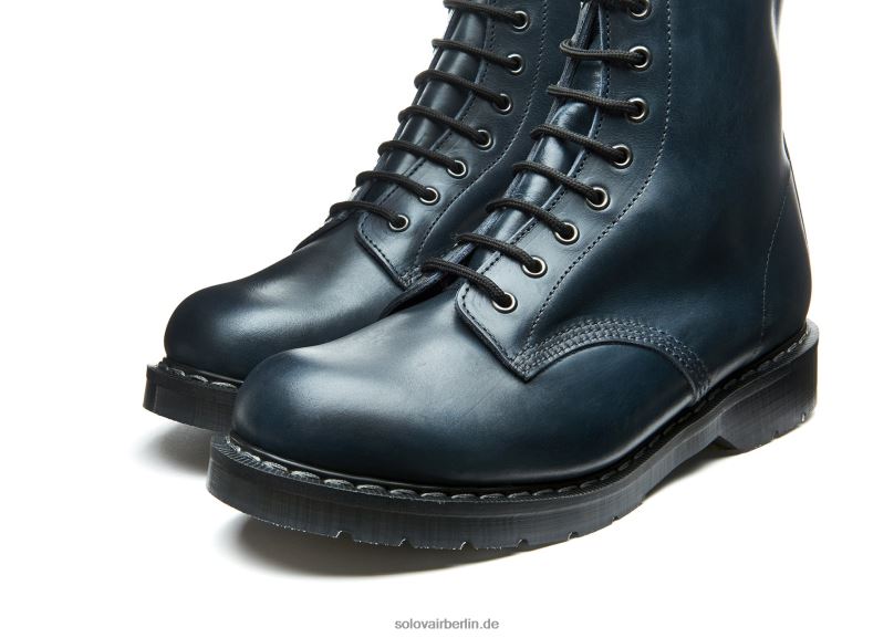 Männer Solovair Marineblauer Gaucho-derby-stiefel Mit 8 ösen 0284f106
