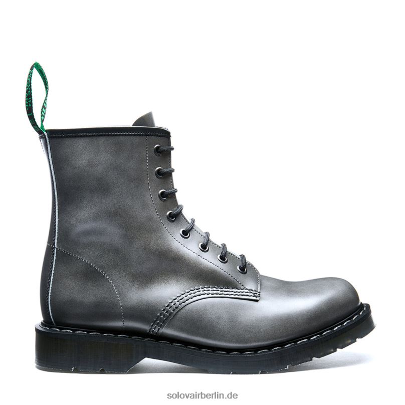 Männer Solovair Mondgrauer Hi Shine 8-loch-derby-stiefel 0284f113