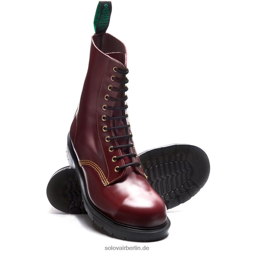 Männer Solovair Souther 11-loch-derby-stiefel Mit Stahlkappe 0284f126