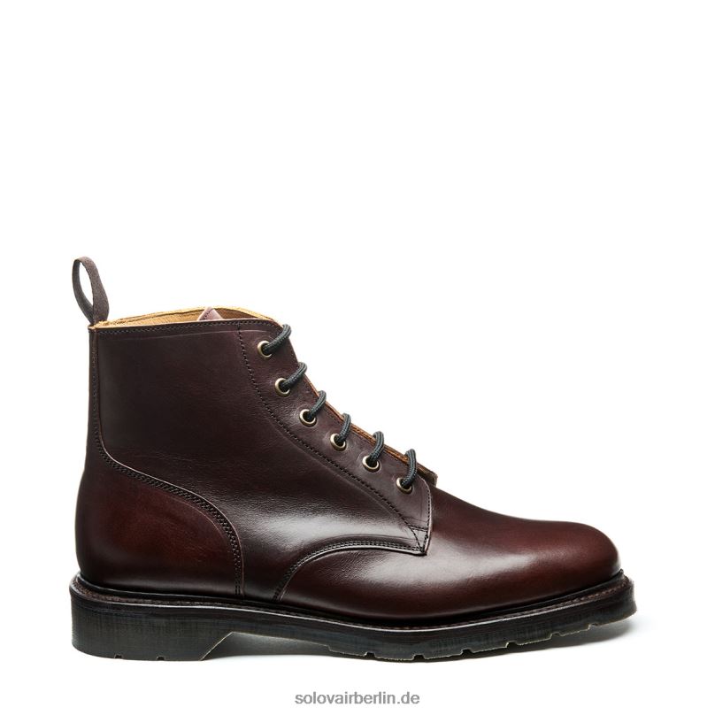 Männer Solovair Brauner Horween 6-loch-derby-stiefel 0284f86