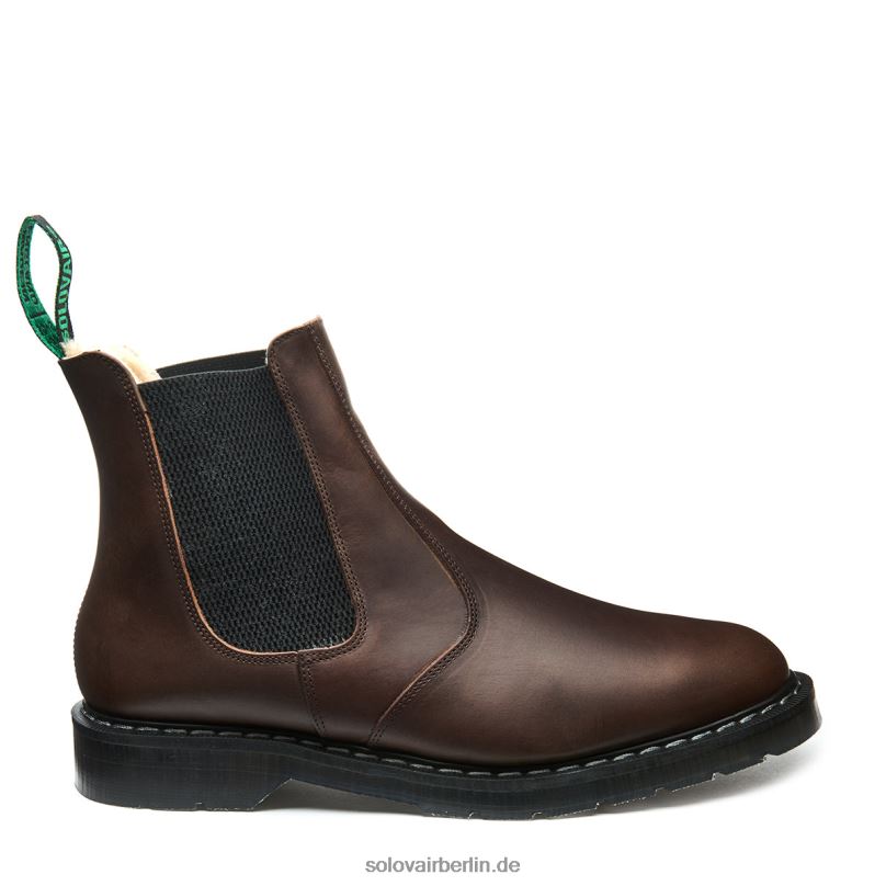 Männer Solovair Gaucho Crazy Horse Händlerstiefel Mit Lammfellfutter 0284f48
