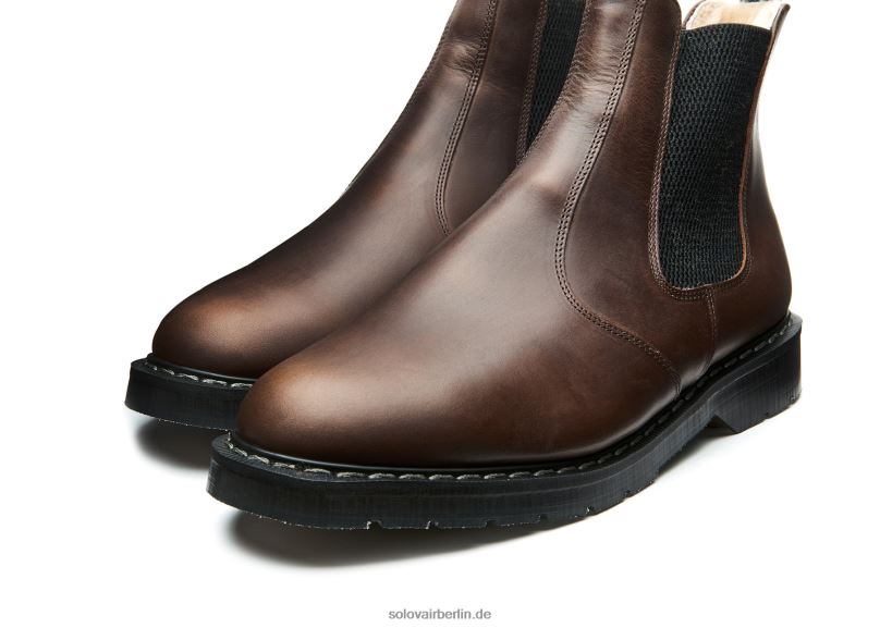 Männer Solovair Gaucho Crazy Horse Händlerstiefel Mit Lammfellfutter 0284f48