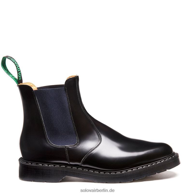 Männer Solovair Marineblauer Und Schwarzer Händler-stiefel 0284f52