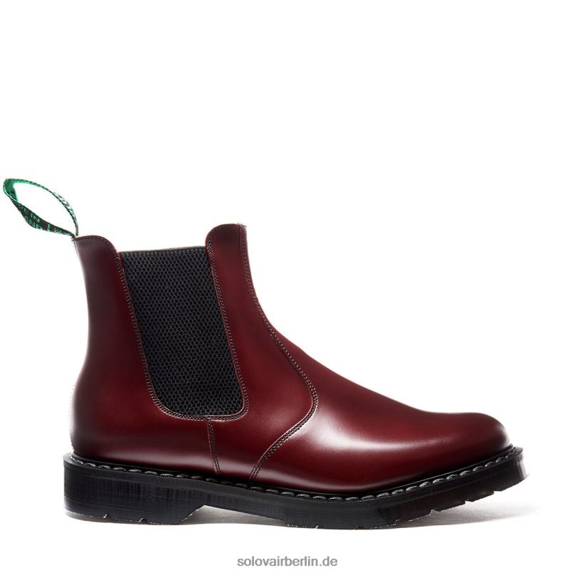 Männer Solovair Oxblood Hi-shine Händlerstiefel 0284f42