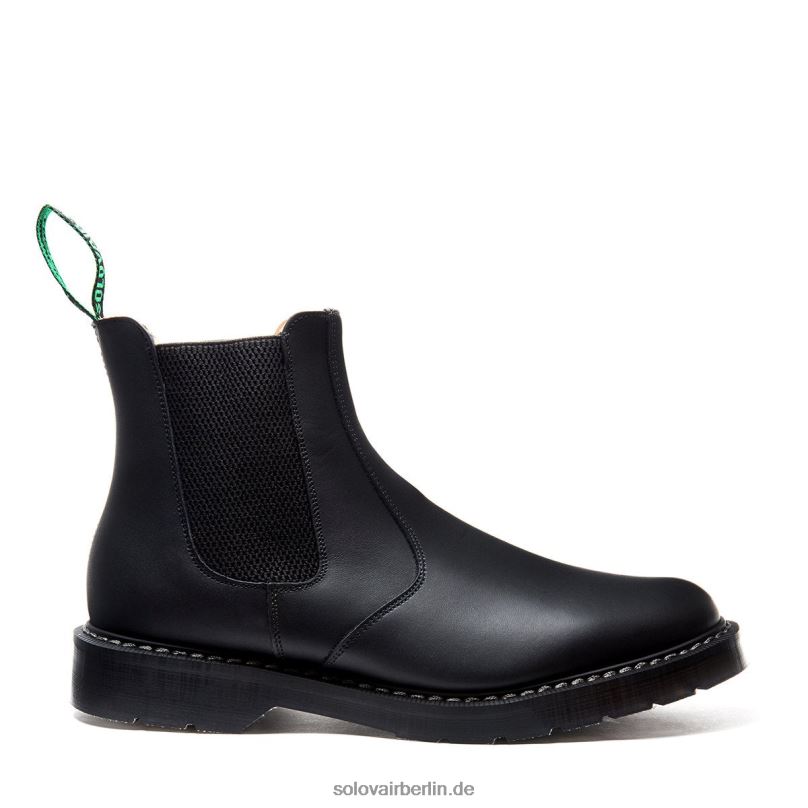 Männer Solovair Schwarzer Schmieriger Händlerstiefel 0284f39