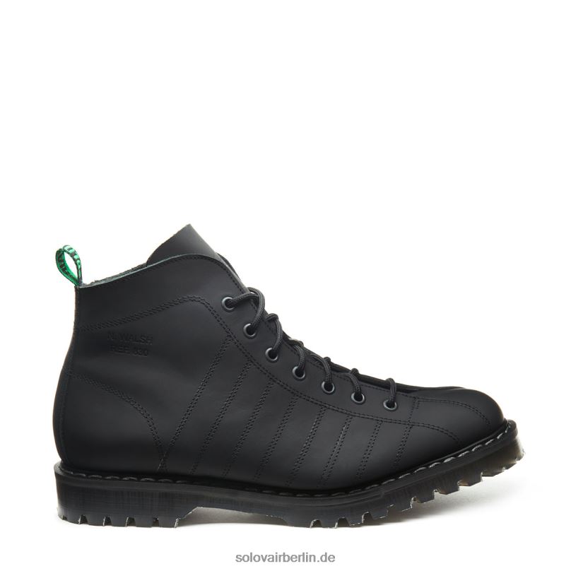 Männer Solovair Walsh Schwarzer Fettiger Rugby-stiefel 0284f140