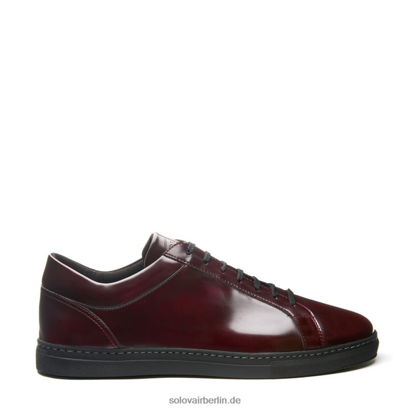 Solovair Kirschroter Rub-off Veganer Sneaker 070 0284f232