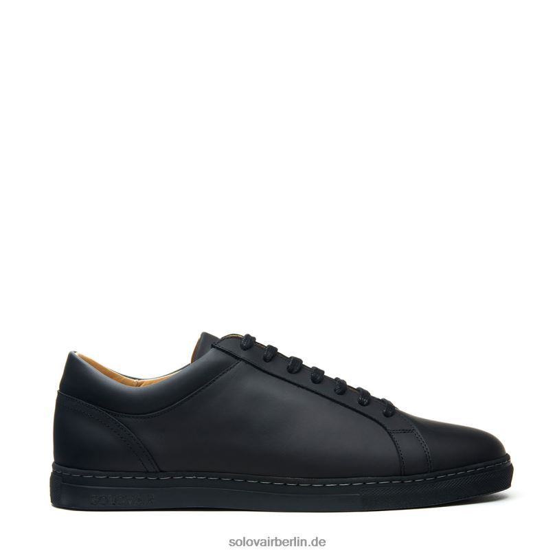 Solovair Schwarzer Schmieriger Sneaker 070 0284f228